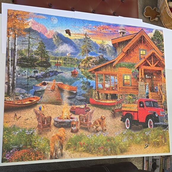 WHITE MOUNTAIN LAKE RETREAT, 1,000 PIECE PUZZLE - Picture 4 of 4